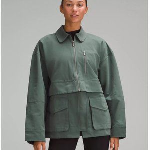 Lululemon Glyde 2-in-1 Adaptable Jacket Dark Forest Green Women's Large NEW $198